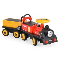   EKR Moni Tuti  2 személyes elektromos gyermek kisvasút 12V piros, sárga (KISVASUT)