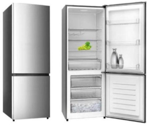 Aiwa hűtő-fagyasztószekrény 161 liter Inox (LO23117RFH) 