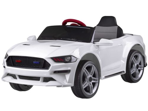 EKR Mustang 1 személyes elektromos gyermek kisautó 30 kg-ig fehér (MUSTANGFEHER) 