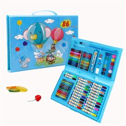 Gyermek ceruza filc zsírkréta szett  86 darabos (NOKBX86) 