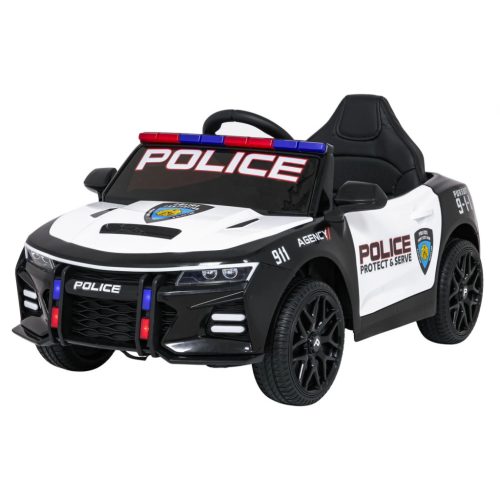 EKR Police 1 személyes elektromos gyermek kisautó 12 V négy kerék meghajtás távirányítóval (POLICE)