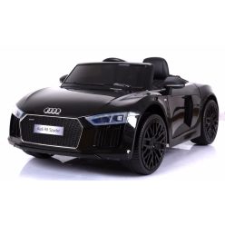   EKR  Audi R8 Spyder 1 személyes elektromos gyermek kisautó fekete (R8SPYDER)