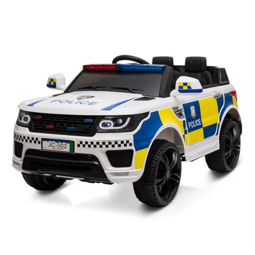 EKR Police 12V 1 személyes elektromos gyermek kisautó fehér (RENDORF)