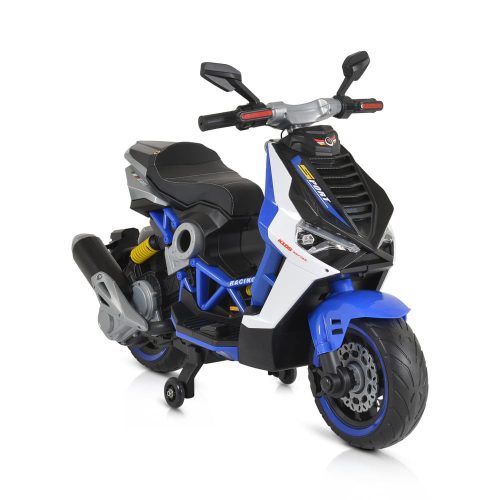 EKR Rimini elektromos segédkerekes gyermekrobogó kék (RIMINIROBOGOKEK)