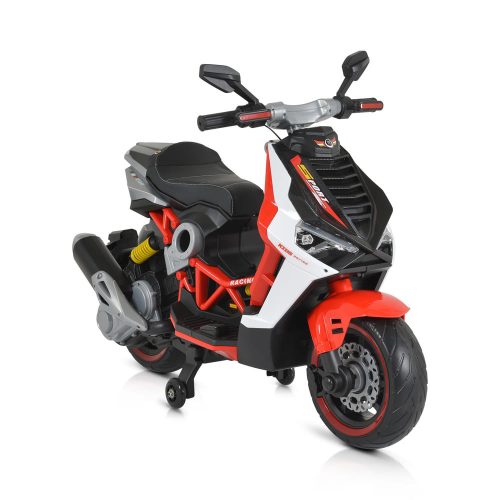 EKR Rimini elektromos segédkerekes gyermekrobogó piros (RIMINIROBOGOPIROS)