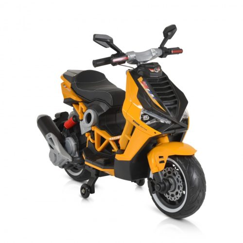 EKR Rimini elektromos segédkerekes gyermekrobogó 30 kg-ig sárga (RIMINIROBOGOSARGA) 