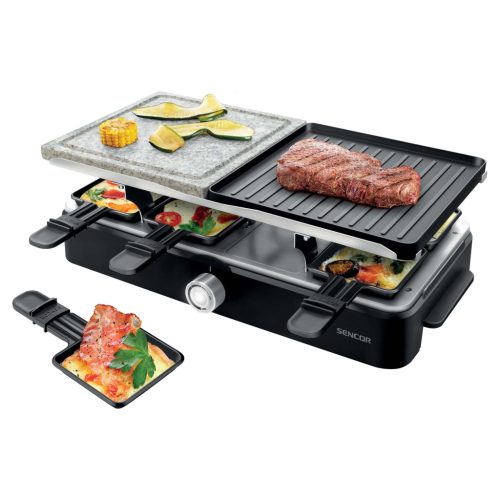 CG Sencor elektromos raclette grillsütő 1400 W (SBG0260BK) 