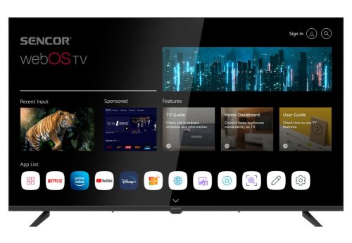 CG Sencor webOS Smart Full HD Tv 109 cm (SLE43FS802TCSB) 