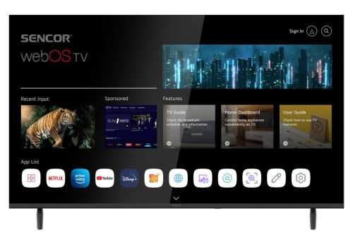 CG Sencor webOS Smart Full HD Tv 109 cm (SLE43FS803B)