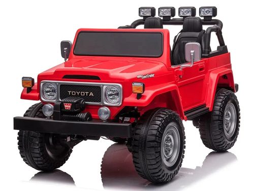 EKR Toyota Land Cruiser 4x4 2 személyes elektromos gyermek terepjáró piros (TOYOTAP)