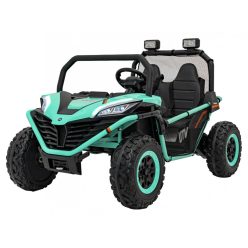  EKR UTV Buggy 2 személyes elektromos gyermek homokfutó 2 x 150 W 60 kg-ig türkiz (UTVBUGGY2TURKIZ) 