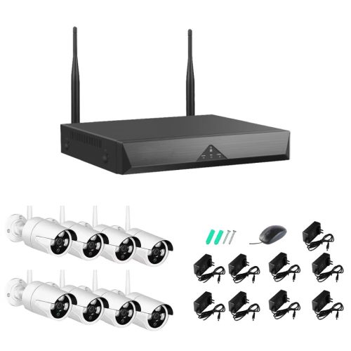 Full HD Wifis 8 kamerás biztonsági rendszer vezeték nélküli (XVR8X200) (AHD08100CX) (1581)
